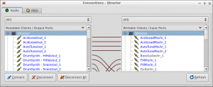 Qtractor Connections